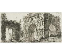 IPLUPJDY Vintage Wall Art Canvas Image Artwork Print Poster Temple of Janus Plate From Some Views of Al Arches and Other Monuments by Battista Piranesi Wall Art Paintiing for Home Decor 60x90cm