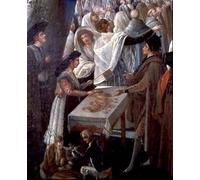IPLUPJDY Vintage Wall Art Canvas Image Artwork Print Poster the Ascent of a Hot-air Balloon in Madrid Detail of a Food Stall in the Crowd by Antonio Carnicero Wall Art Paintiing for Home Decor 60x90cm