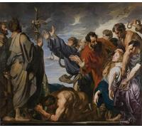 IPLUPJDY Vintage Wall Art Canvas Image Artwork Print Poster the Brazen Serpent by Anthony Van Dyck Wall Art Paintiing for Home Decor 60x90cm