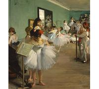 IPLUPJDY Vintage Wall Art Canvas Image Artwork Print Poster the Dance Class by Edgar Degas Wall Art Paintiing for Home Decor 60x90cm