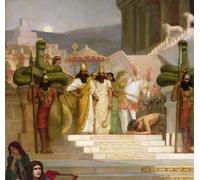 IPLUPJDY Vintage Wall Art Canvas Image Artwork Print Poster the Daughters of Judah in Babylon by Herbert Gustave Schmalz Wall Art Paintiing for Home Decor 60x90cm