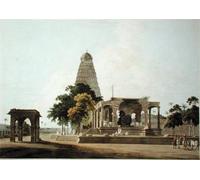 IPLUPJDY Vintage Wall Art Canvas Image Artwork Print Poster the Great Hindoo Idol At Tanjore by Famous Artist Wall Art Paintiing for Home Decor 60x90cm