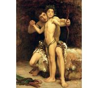 IPLUPJDY Vintage Wall Art Canvas Image Artwork Print Poster the Hit by Lord Frederick Leighton Wall Art Paintiing for Home Decor 60x90cm
