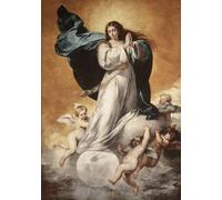 IPLUPJDY Vintage Wall Art Canvas Image Artwork Print Poster the Immaculate Conception of the Virgin by Bartolomé Esteban Murillo Wall Art Paintiing for Home Decor 60x90cm