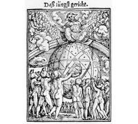 IPLUPJDY Vintage Wall Art Canvas Image Artwork Print Poster the Last Judgement by Hans Holbein Der Jüngere Wall Art Paintiing for Home Decor 60x90cm