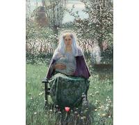 IPLUPJDY Vintage Wall Art Canvas Image Artwork Print Poster the Mother of God by George Hitchcock Wall Art Paintiing for Home Decor 60x90cm