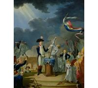 IPLUPJDY Vintage Wall Art Canvas Image Artwork Print Poster the Oath of Lafayette At the Festival of the Federation by Jacques Louis David Wall Art Paintiing for Home Decor 60x90cm