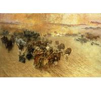 IPLUPJDY Vintage Wall Art Canvas Image Artwork Print Poster the Pharaoh by Frederick Arthur Bridgman Wall Art Paintiing for Home Decor 60x90cm