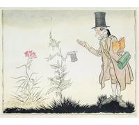 IPLUPJDY Vintage Wall Art Canvas Image Artwork Print Poster the Professor Can T Stand That Sort of Thing to Ada Little Flowers by Arthur Rackham Wall Art Paintiing for Home Decor 60x90cm