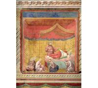 IPLUPJDY Vintage Wall Art Canvas Image Artwork Print Poster the Vision of Pope Gregory Ix by Giotto Di Bondone Wall Art Paintiing for Home Decor 60x90cm