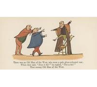 IPLUPJDY Vintage Wall Art Canvas Image Artwork Print Poster There Was an Old Man the West Who Wore a Pale Plum Coloured Vest by Edward Leaars Wall Art Paintiing for Home Decor 60x90cm