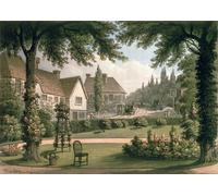 IPLUPJDY Vintage Wall Art Canvas Image Artwork Print Poster View From My Own Cottage in Essex by Humphry Repton Wall Art Paintiing for Home Decor 60x90cm