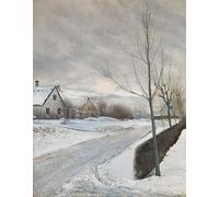 IPLUPJDY Vintage Wall Art Canvas Image Artwork Print Poster Vinterdag by Laurits Andersen Ring Wall Art Paintiing for Home Decor 60x90cm