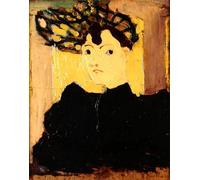 IPLUPJDY Vintage Wall Art Canvas Image Artwork Print Poster Woman in a Green Hat by Edouard Vuillard Wall Art Paintiing for Home Decor 60x90cm
