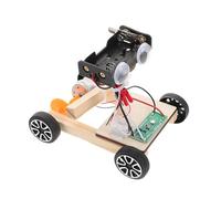 iplusmile 1 Set Stem Voice Control Toy Car Unfinished Science Experiment Clap Activated Car DIY Assembly Model for Develop Scientific Thinking and Motor Skills