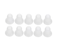 iplusmile 10 Pcs DIY Christmas Hanging Decor Solid Foam Bell Ornaments White Xmas Tree Decorations for Indoor Outdoor Festive Winter Party and Holiday Atmosphere