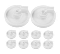 iplusmile 10-Piece Dishwasher Rack Roller Set Plastic Replacement Wheels and Studs for DIY Repair Compatible Most Dishwashers Easy Installation Sturdy Accessory