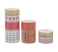 iplusmile 10 Rolls Creative Decorative Washi Tape Set for DIY Scrapbooking and Diary Ornaments, Adhesive Paper Tape with Habit Tracker and Monthly Planner Designs, Art Craft Supplies