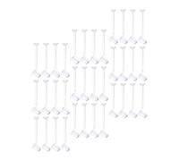 iplusmile 100 Pairs Plastic Earring Backs Replacement Findings Simple Chic Shape, Suitable for DIY Earring Makers and Fashion Jewelry Designers