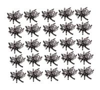 iplusmile 100 Pcs Spider Nail Charms for Manicure Crystal Alloy Nail Art Decorations Durable DIY Ornaments for Womens Safe Lightweight Halloween Accessories