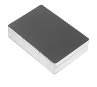 iplusmile 100pcs Aluminum Business Card Blanks Black Metal Material DIY Nameplate Label Tag Crafting Cards for Laser Engraving and Sublimation Professional Use