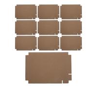 iplusmile 100pcs Corrugated Cardboard Reptile Enclosure Liner 12.2x8.3 for Bearded Dragon Lizard Snake Tank Paper Bedding Suitable for Terrarium Habitat Replacement