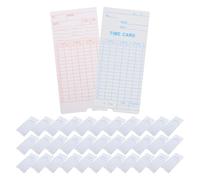 iplusmile 100pcs Daily Monthly Cards for Employee Attendance Management Clear Legible Punch Card Compatible with Clock Recorder Efficient Record Keeping