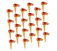 iplusmile 100pcs Inflatable Torch Large Cheering Sticks Realistic Flame Balloons for Sports Events Firefighter Party Decorations Play Props