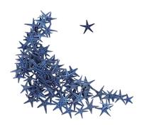 iplusmile 100pcs Natural Sea Star Decor for DIY Wishing Bottles Miniature Blue Craft for Aquarium Desktop Landscape Decoration Artistic Home Office Ornament