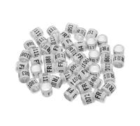 iplusmile 100pcs Pigeon Bands for Easy Identification Numbered Bird Leg Lightweight Foot for Foreign Pigeons Compliant Standards
