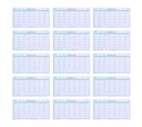 iplusmile 10pcs A6 Monthly Budget Planner Refills for 6-ring Binder, 14 Sheets Per Book, Weekly Meal and Expense Organizer Inserts, Mini Calendar Paper for Home Office Use