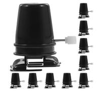 iplusmile 10Pcs Black Clockwork Movements Rewinding Parts DIY Clay Craft Accessories for Wind-Up Robots and Small, Plastic Mechanism Replacement for Clay Making and Repairs