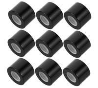 iplusmile 10pcs Black Reed Diffuser Lids Tooth Metal Caps Fit for Glass Fragrance Bottles Durable Replacement Stoppers for DIY Aromatherapy Seal to Prolong Scent Longevity
