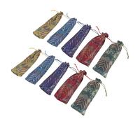 iplusmile 10pcs Chinese Style Embroidered Drawstring Pouch Bags for Gift Packaging and Parties, Compact and Space-saving Cloth Pouches with Soft Protective Material, for Wedding and Birthday