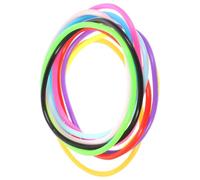iplusmile 10pcs Colorful Silicone Wristband Stretch Bracelet