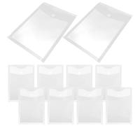 iplusmile 10pcs Document Organizer Document Folder Pp Material Sturdy Portable Simple Style Lightweight Design Quick Confirmation of Items Inside Not Easy to Break for Home and School Use