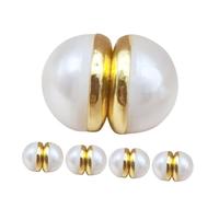 iplusmile 10pcs Double Sided Magnetic Artificial Pearl Veil Weights for Bridal Veils Scarves Dresses Effortless Attachment Discreet Style Enhancer for Weddings Special Occasions