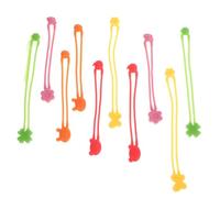 iplusmile 10Pcs Flexible Silicone Bands Elastic Food and Vegetable Wraps, Reusable Kitchen Straps for Dorm and Market Organising