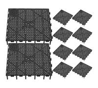 iplusmile 10pcs Gravel Grid Egg Crate Aquarium Filter Media Decorative Tray Sponge Filter Aquarium Filtration System Turtle Stratum Sponge Holder Fish Tank Filter Plate Black Fish