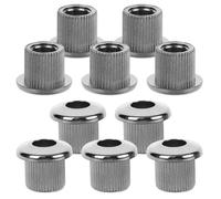 iplusmile 10Pcs Guitar Tuner Washer Spacer 10Mm Silver Electroplated Tuning Peg Gaskets for Acoustic and Folk Guitar Hardware Accessories