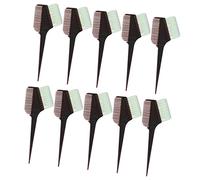 iplusmile 10pcs Hair Dye Kit Comb Brush Set White Bristles for Hairdressers Professional Hair Coloring Tools for Salon Use