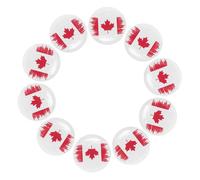 iplusmile 10pcs Handmade Flag Maple Leaf Enamel Pins Iron Lapel Badges for Birthday Parties Cultural Events Souvenirs and International Gatherings