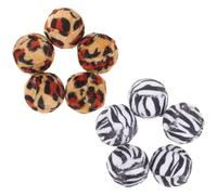 iplusmile 10pcs Interactive Kitten Scratcher Balls with Catnip Reusable round Cat for Cats and Dogs Playing and Exercise to Change Bad Biting Behaviour Random Color