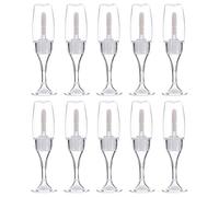 iplusmile 10pcs Mini Wineglass Shaped Lip Gloss Tubes Empty Small DIY Lipstick Containers Refillable Makeup Bottles for Travel and Personal Use