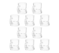 iplusmile 10pcs Miniature Shot Glass Cup 30ml Plastic with Handle
