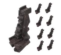 iplusmile 10Pcs Miniature Stairs Tiny House Furniture Resin Decor for Dollhouses DIY Crafts Garden Miniatures Details for Creative Display and Home Decoration