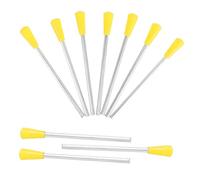 iplusmile 10pcs Musical Triangle Percussion Sticks Plastic and Metal Mallets with Polished Hammer Heads Full Sound for Professional and Educational Use