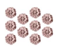 iplusmile 10pcs Pink Microfiber Floral Hair Accessories Headwear for DIY Decoration and Personalize Clothing with Repair Function, for Costumes and Hats