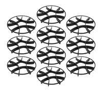 iplusmile 10pcs Plastic Planter Feet Pads for Effective Drainage and Home Décor Enhancement, Ventilated Pot Stand Risers to Raise Planters for Patios and Indoor Use