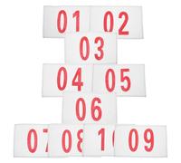 iplusmile 10pcs Race Bibs with Large Numbers for Athletes, Tearproof Fabric Material, Easy Identification, Suitable for Track and Field Games and Marathon Running Events